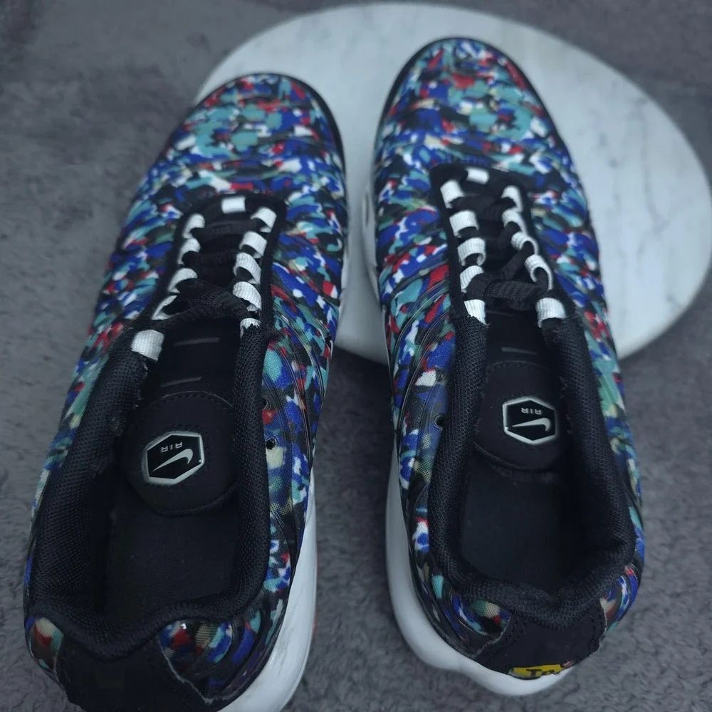 Nike Air Max Plus Shoes Youth Size 5.5Y Multicolor Sneakers Low Top CU4623-001